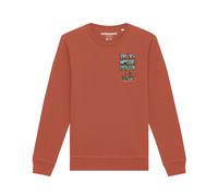 Watapparel Felpa ' Adventure is everywhere ' marrone chiaro / colori misti Uomo Watapparel XS marrone chiaro / colori misti