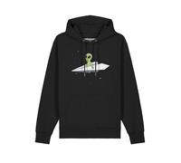 Watapparel Felpa ' Alien on a paper plane ' colori misti / nero Uomo Watapparel 4XL