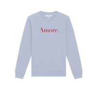 Watapparel Felpa 'Amore' blu chiaro / rosso Uomo Watapparel XXXL blu chiaro / rosso