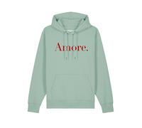 Watapparel Felpa ' Amore ' menta / rosso sangue Uomo Watapparel XXL