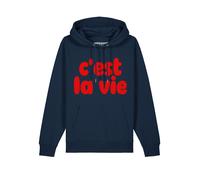 Watapparel Felpa 'Cest la vie' navy / rosso Uomo Watapparel L