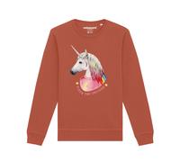 Watapparel Felpa ' Flash, the unicorn ' marrone chiaro / colori misti Uomo Watapparel XL marrone chiaro / colori misti