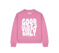 Watapparel Felpa 'Good vibes only ' rosa / bianco Donna Watapparel XL