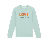 Watapparel Felpa ' Love always wins ' azzurro / arancione Uomo Watapparel XXXL azzurro / arancione