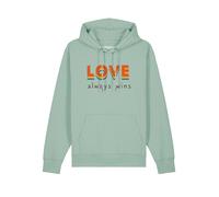 Watapparel Felpa ' Love always wins ' menta / colori misti Uomo Watapparel L menta / colori misti