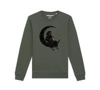 Watapparel Felpa ' Pizza for life ' giallo / verde / nero Uomo Watapparel XL giallo / verde / nero