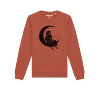 Watapparel Felpa ' Pizza for life ' marrone chiaro / giallo / rosso sangue / nero Uomo Watapparel S marrone chiaro / giallo / rosso sangue / nero