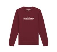 Watapparel Felpa 'Schau ma moi dann seng mas scho' borgogna / bianco Uomo Watapparel 4XL