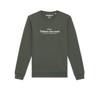 Watapparel Felpa 'Schau ma moi dann seng mas scho' cachi / verde scuro / bianco Uomo Watapparel XL cachi / verde scuro / bianco