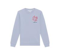 Watapparel Felpa 'Self love' blu chiaro / rosso chiaro / nero Uomo Watapparel XXXL blu chiaro / rosso chiaro / nero