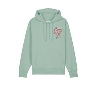 Watapparel Felpa 'Self Love' menta / aragosta / nero Uomo Watapparel L menta / aragosta / nero