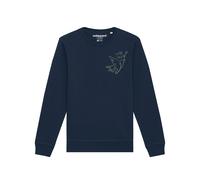 Watapparel Felpa 'Self Love' navy / greige Uomo Watapparel 4XL navy / greige
