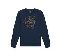 Watapparel Felpa 'Self Love' navy / marrone / giallo Uomo Watapparel XXL