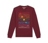 Watapparel Felpa 'Sun And Moon' colori misti / borgogna Uomo Watapparel S colori misti / borgogna