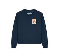 Watapparel Felpa 'Tarot The Coffee ' blu scuro / colori misti Donna - Abbigliamento - Taglie comode - Felpe Watapparel XL