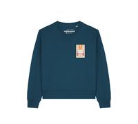 Watapparel Felpa ' Tarot The Reader ' petrolio / colori misti Donna - Abbigliamento - Taglie comode - Felpe Watapparel XL