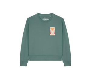 Watapparel Felpa 'Tarot The Reader ' verde / colori misti Donna - Abbigliamento - Taglie comode - Felpe Watapparel S