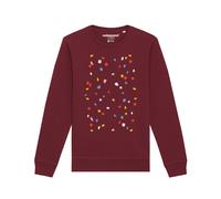 Watapparel Felpa 'This is Art' blu / giallo / borgogna / bianco Uomo Watapparel XS blu / giallo / borgogna / bianco