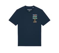 Watapparel Maglietta ' Adventure is everywhere ' blu scuro / colori misti Uomo Watapparel XXXL blu scuro / colori misti