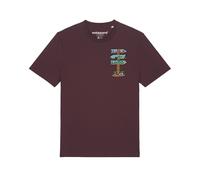 Watapparel Maglietta ' Adventure is everywhere ' colori misti / rosso scuro Uomo Watapparel L colori misti / rosso scuro