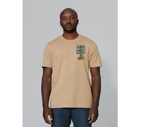 Watapparel Maglietta 'Adventure is everywhere' sabbia / blu chiaro / marrone / verde chiaro / bianco Uomo Watapparel M sabbia / blu chiaro / marrone / verde chiaro / bianco