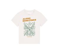 Watapparel Maglietta 'Alone sometimes but its okay' verde scuro / mandarino / bianco Donna Watapparel M