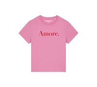 Watapparel Maglietta ' Amore ' rosa / rosso sangue Donna Watapparel S rosa / rosso sangue