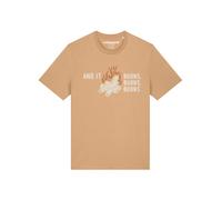 Watapparel Maglietta 'And It Burns' beige scuro / offwhite Uomo - Abbigliamento - Taglie comode - Maglie e T-shirt Watapparel XXXL