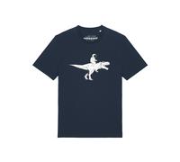Watapparel Maglietta 'Astronaut On T-Rex' blu scuro / bianco Donna - Abbigliamento - Taglie comode - Maglie e top - Maglie e T-shirt Watapparel XXL