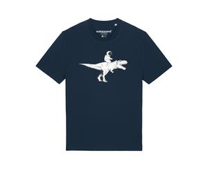 Watapparel Maglietta ' Astronaut on T-Rex ' blu scuro / nero / bianco Uomo - Abbigliamento - Taglie comode - Maglie e T-shirt Watapparel XS
