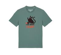 Watapparel Maglietta 'Cat' verde / arancione scuro / nero Uomo Watapparel S verde / arancione scuro / nero