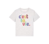Watapparel Maglietta 'c'est la vie' grigio chiaro / colori misti Donna Watapparel XS grigio chiaro / colori misti