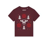 Watapparel Maglietta 'Christmas with love' bordeaux / bianco Donna - Abbigliamento - Taglie comode - Maglie e top - Maglie e T-shirt Watapparel XXL