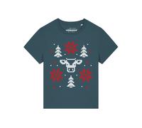 Watapparel Maglietta 'Christmas With Love' petrolio / rosso / bianco Donna - Abbigliamento - Taglie comode - Maglie e top - Maglie e T-shirt Watapparel XS