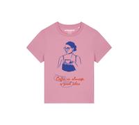 Watapparel Maglietta 'Coffee is a good idea' blu / rosa / rosso Donna Watapparel S blu / rosa / rosso