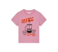 Watapparel Maglietta ' Coffee makes everything better ' arancione scuro / rosa / nero Donna Watapparel XL arancione scuro / rosa / nero