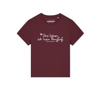 Watapparel Maglietta 'Das Leben Ist Kein Ponyhof' bordeaux / bianco Donna - Abbigliamento - Taglie comode - Maglie e top - Maglie e T-shirt Watapparel XL