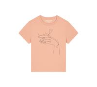 Watapparel Maglietta ' Don't Hurt Yourself ' albicocca / nero Donna Watapparel L