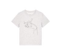 Watapparel Maglietta 'Don't Hurt Yourself' grigio chiaro / nero Donna Watapparel M