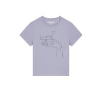 Watapparel Maglietta 'Don't Hurt Yourself' lavanda / nero Donna Watapparel S