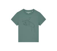 Watapparel Maglietta ' Don't Hurt Yourself ' verde / nero Donna Watapparel S