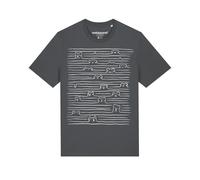 Watapparel Maglietta ' Doodle Dogs ' antracite / bianco Uomo Watapparel XS antracite / bianco