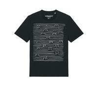 Watapparel Maglietta ' Doodle Dogs ' nero / bianco Uomo Watapparel M nero / bianco