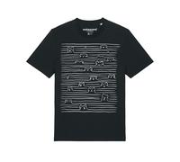 Watapparel Maglietta ' Doodle Dogs ' nero / bianco Uomo Watapparel XS nero / bianco
