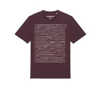 Watapparel Maglietta 'Doodle Dogs' rosso scuro / bianco Uomo Watapparel XS rosso scuro / bianco