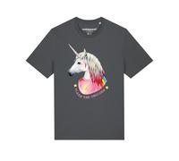 Watapparel Maglietta ' Flash, the unicorn ' antracite / colori misti Uomo Watapparel XL
