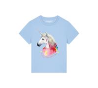 Watapparel Maglietta 'Flash, the unicorn' blu chiaro / giallo / rosa / nero / bianco Donna Watapparel XL blu chiaro / giallo / rosa / nero / bianco