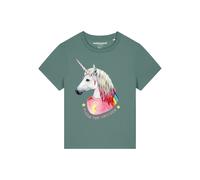 Watapparel Maglietta 'Flash, the unicorn' giallo / verde / rosa / nero / bianco Donna - Abbigliamento - Maglie e top - Maglie - T-shirt Watapparel XS