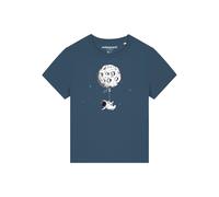 Watapparel Maglietta ' Funny Spaceman ' petrolio / nero / bianco Donna Watapparel XL petrolio / nero / bianco