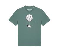 Watapparel Maglietta ' Funny Spaceman ' verde / colori misti Uomo Watapparel S verde / colori misti